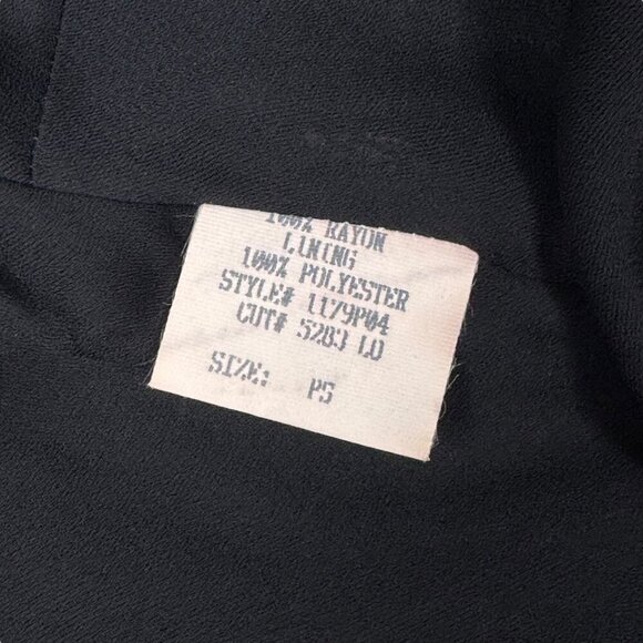 VTG Y2K Asymmetrical Midi Dress Sz.S Black Chiffon Whimsigoth Dark Fairy Event - Picture 11 of 14